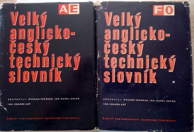 Velký anglicko-český technický slovník, 1. a 2. díl