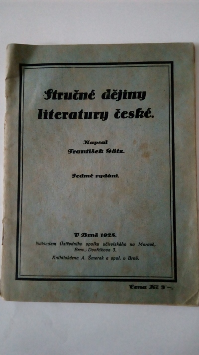Stručné dějiny literatury české