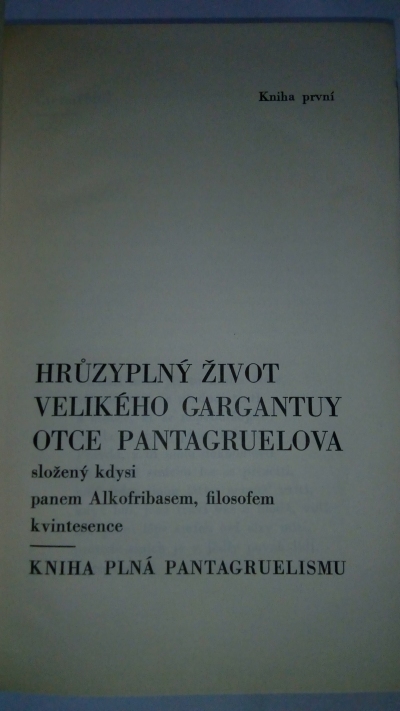 Život Gardantuův a Pantagruelův