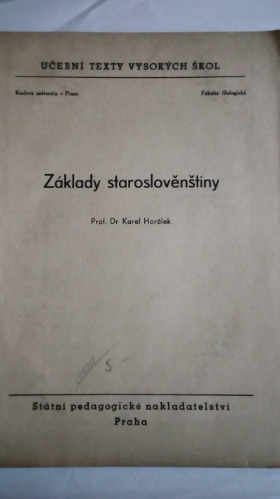 Základy staroslovenštiny