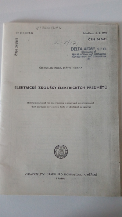 Elektrické zkoušky elektrických předmětů