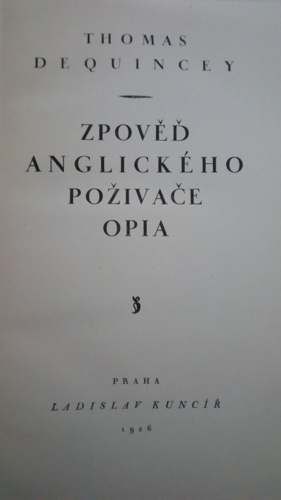 Zpověď anglického poživače opia