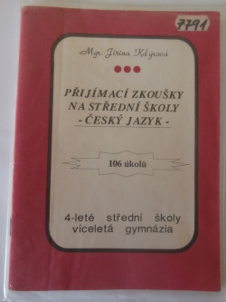 Příjímací zkoušky na střední školy - Český jazyk