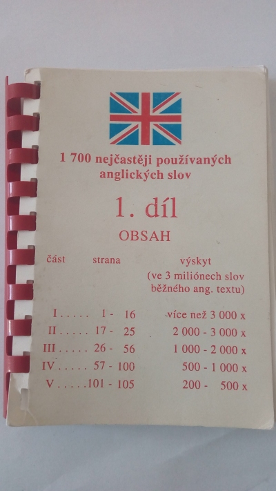 1700 nejčastěji používaných anglických slov 1. díl