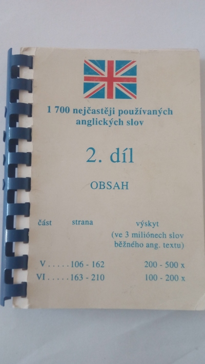 1700 nejčastěji používaných anglických slov, 2. díl