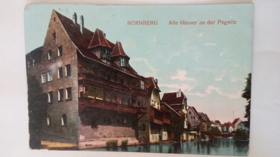 Nürnberg – Alte Häuser an der Pegnitz