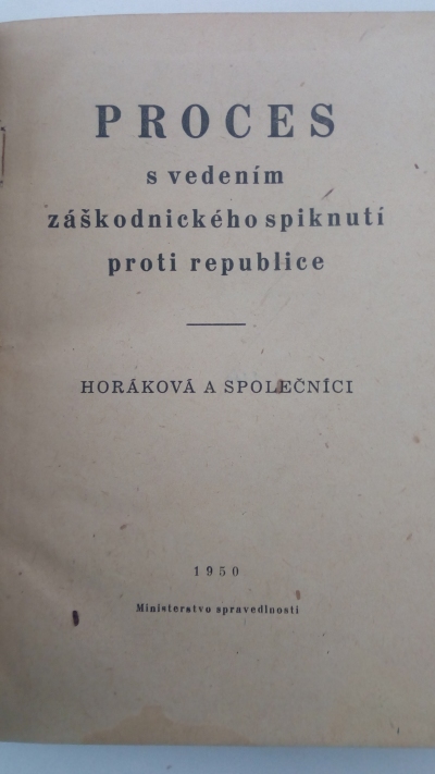 Proces s vedením záškodnického spiknutí proti republice