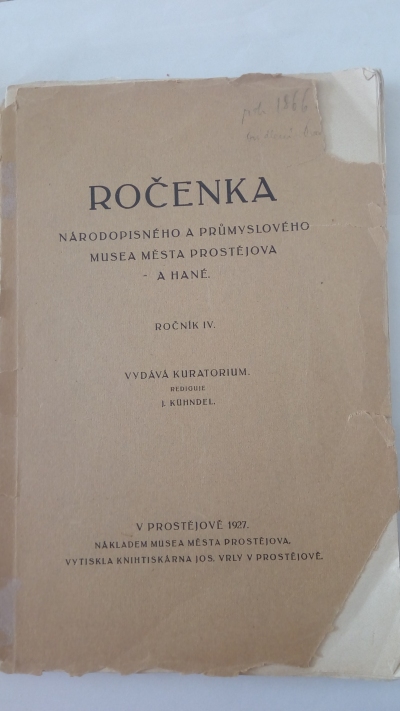 Ročenka národopisného a průmyslového musea města Prostějova