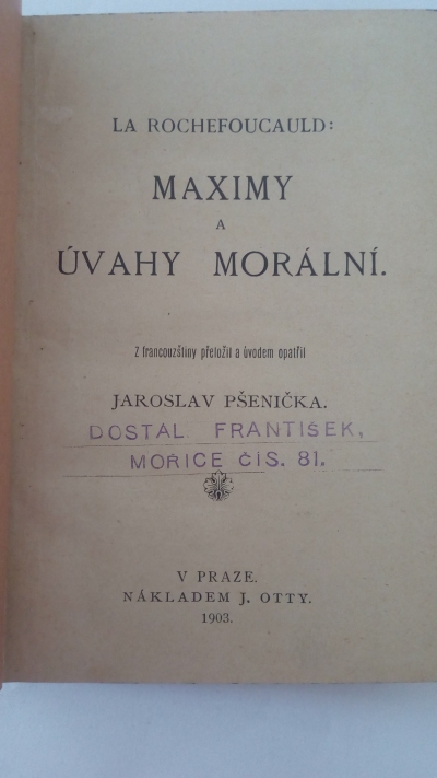 Maximy a úvahy morální