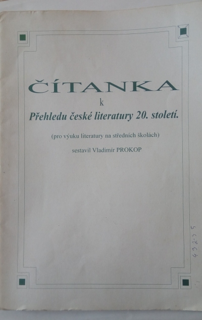 Čítanka k Přehledu české literatury 20. století