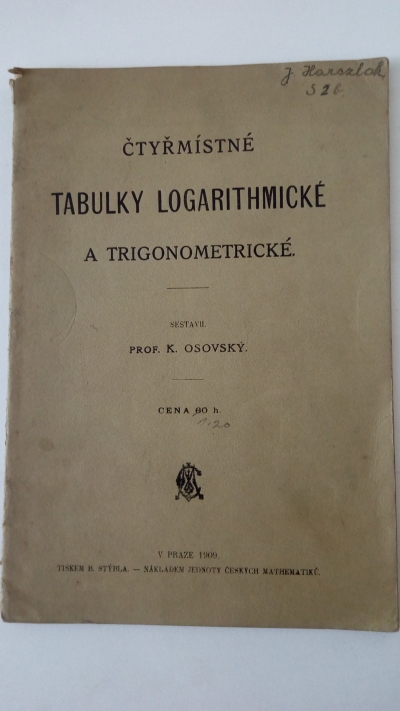 Tabulky logaritmické a trigonometrické