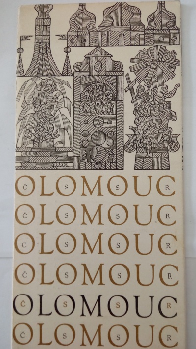 Olomouc – plánek z historickými památkami