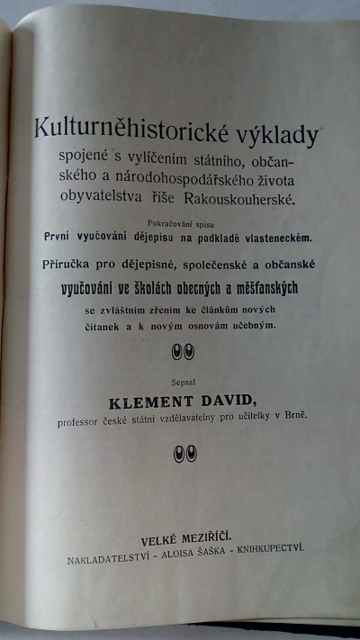 Kulturněhistorické výklady. Sborník časových úvah.